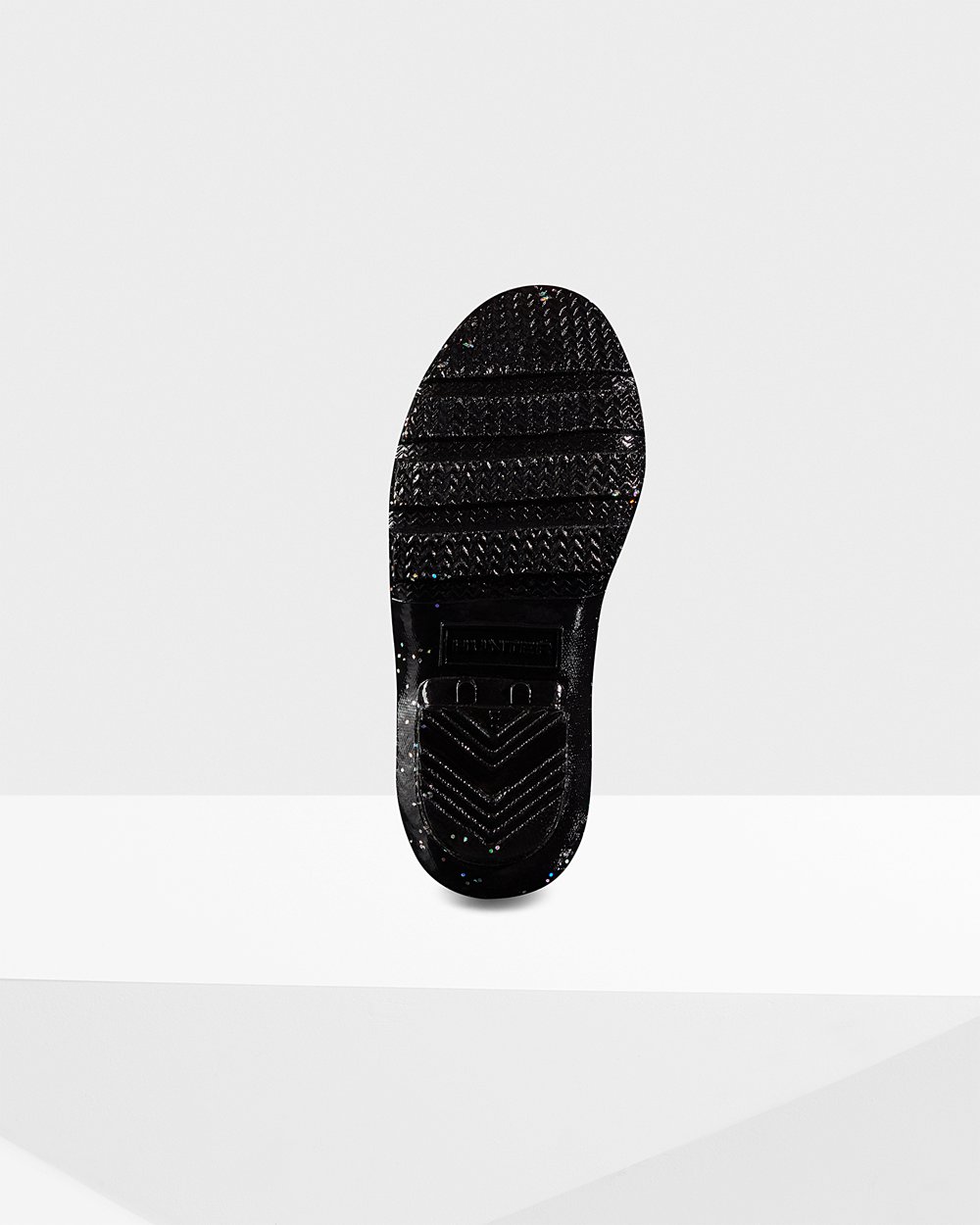 Botas De Agua Hunter Niños Negras Original Little Giant Glitter 019372-LUM